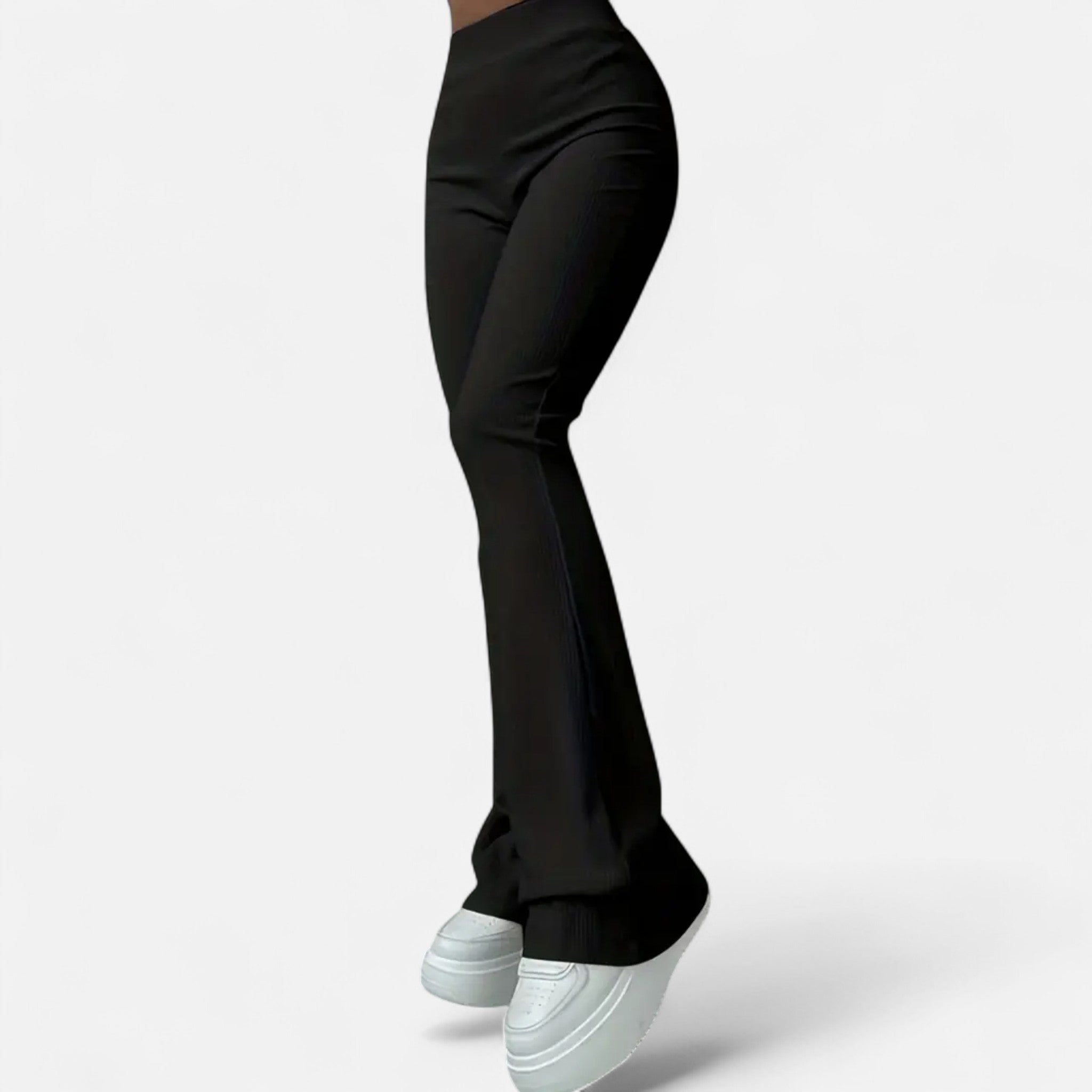 Veloire | Leggings Femme – Élégance Côtelée Taille Haute